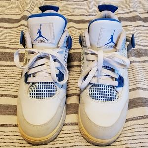 Nike Air Jordan 4 - White and Blue